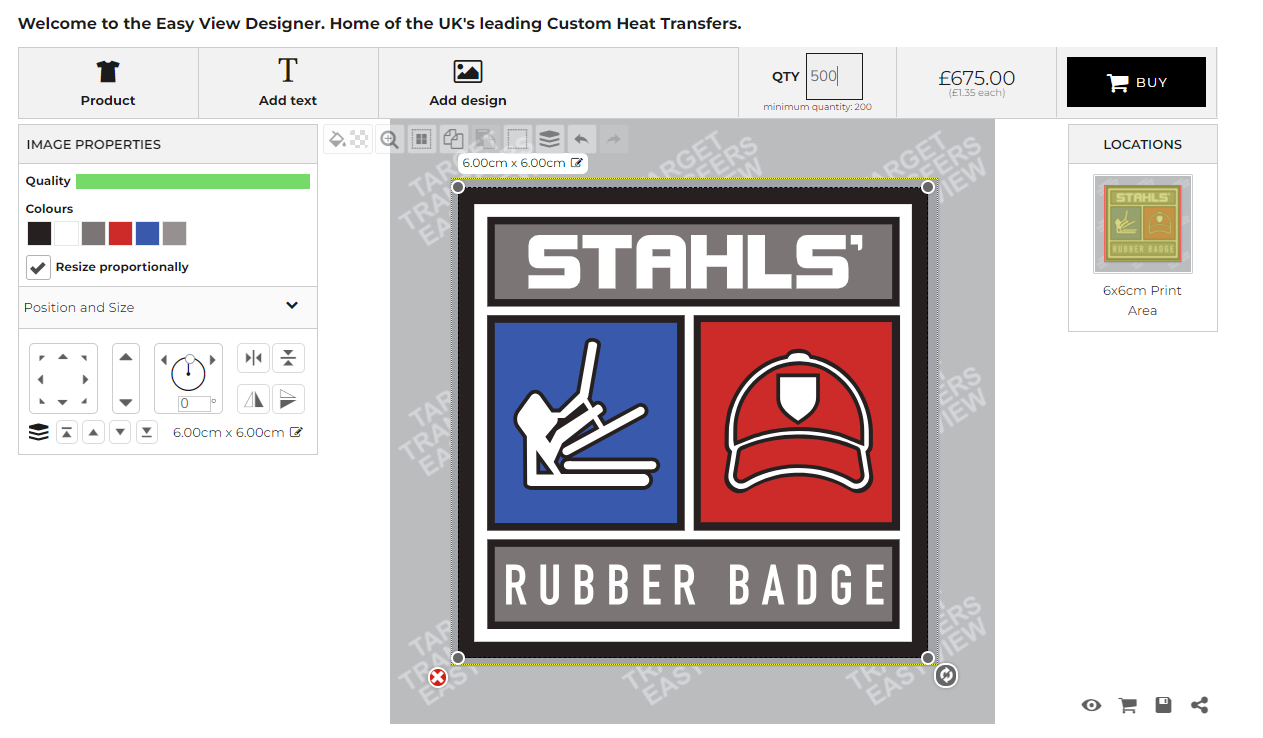 Heat Transfers Easy View Uploader