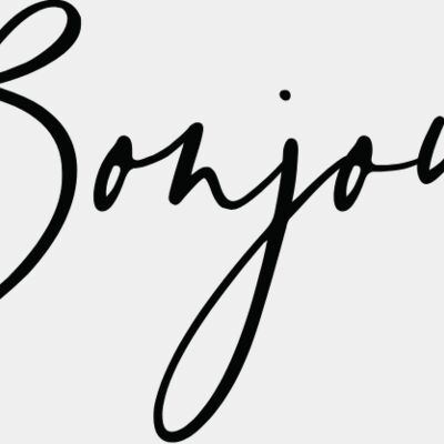 A5 Bonjours Script 1col Thumbnail