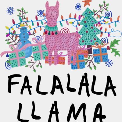 falalala llama -black Thumbnail
