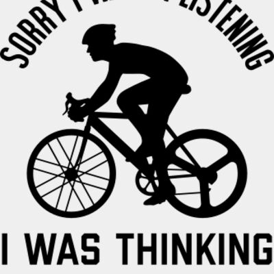 Sorry I Wasnt Listening I Was Thinking About Cycling SVG Thumbnail