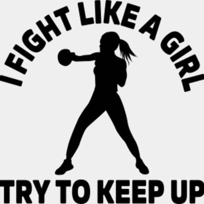 I Fight Like A Girl Try To Keep Up SVG Thumbnail