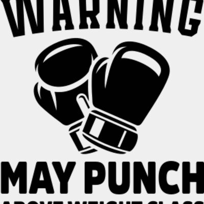 Warning Mya Punch Above Weight Class SVG Thumbnail