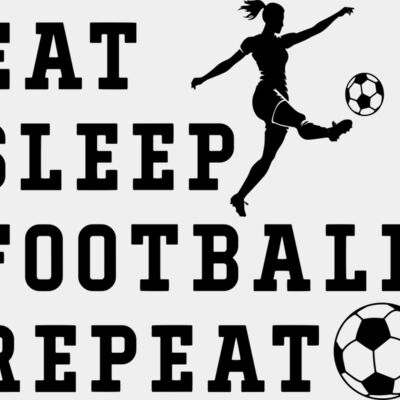 eat sleep football repeat girl copy Thumbnail